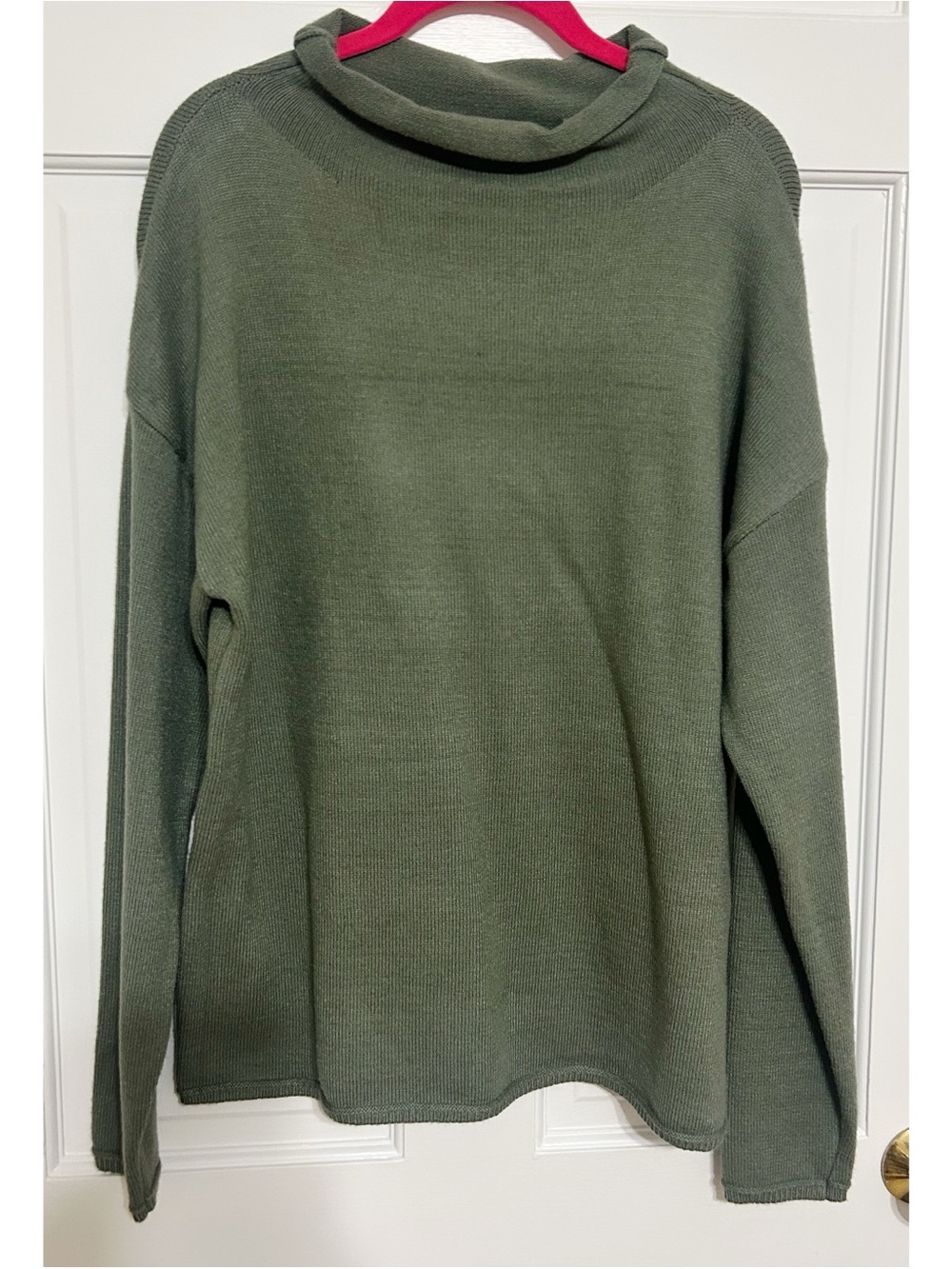 Olive Green Women’s Cowl Neck Sweater